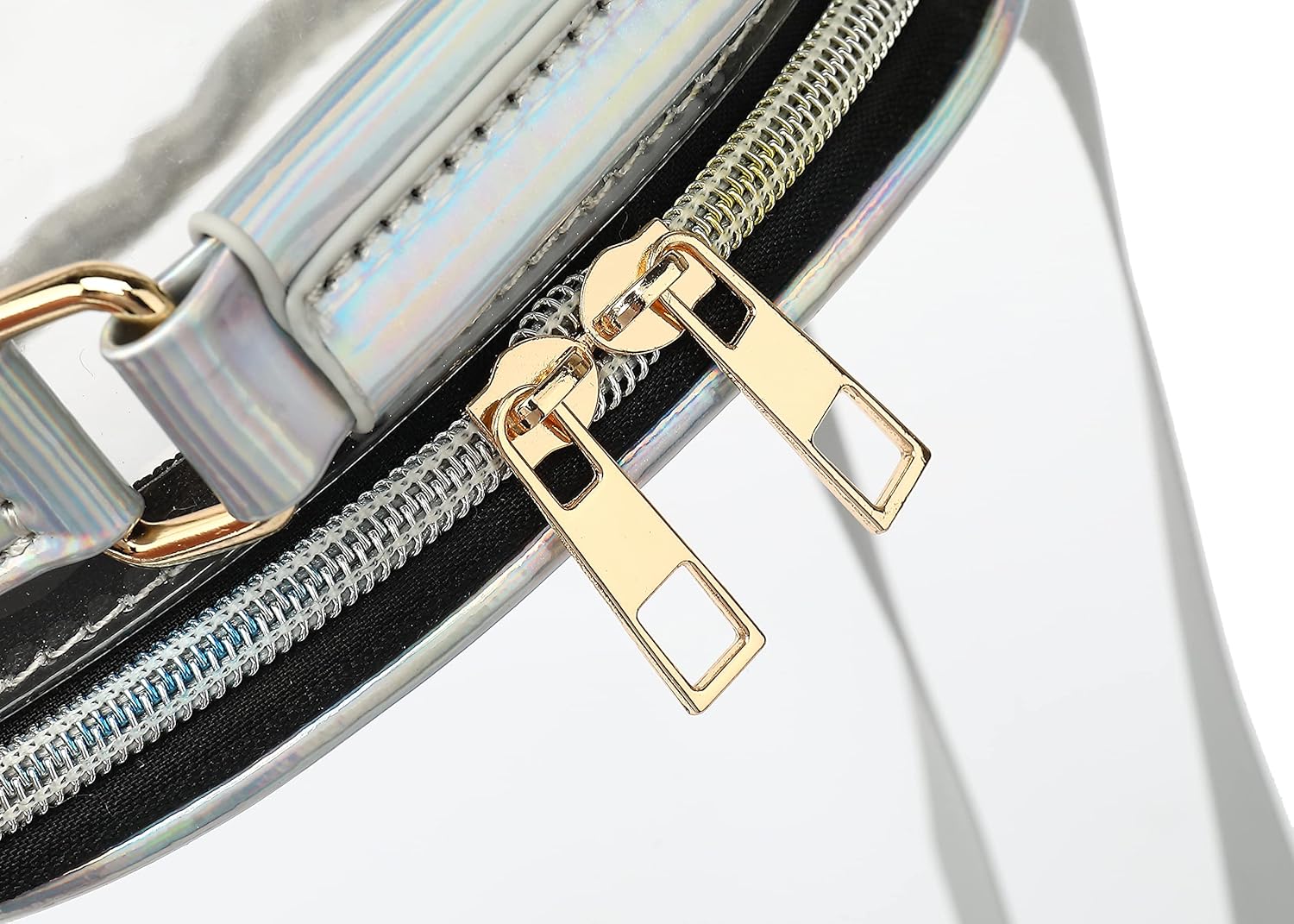 Clear Purses for Women Stadium, Cute Clear Bag Stadium Approved, Clear Handbag with Rainbow Zippers | Stadium, Cute Clear Bag, with Rainbow Zippers - Image 6