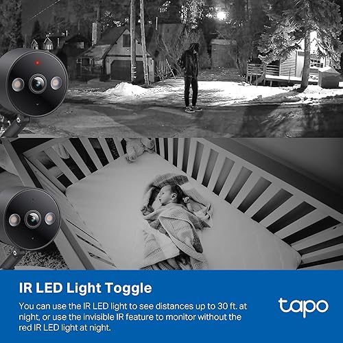 Miniatura 9 de Tapo by TP-Link - Cámara de seguridad 2K QHD para interiorexterior, visión nocturna a color, detección gratuita de personasmascotasvehículos,