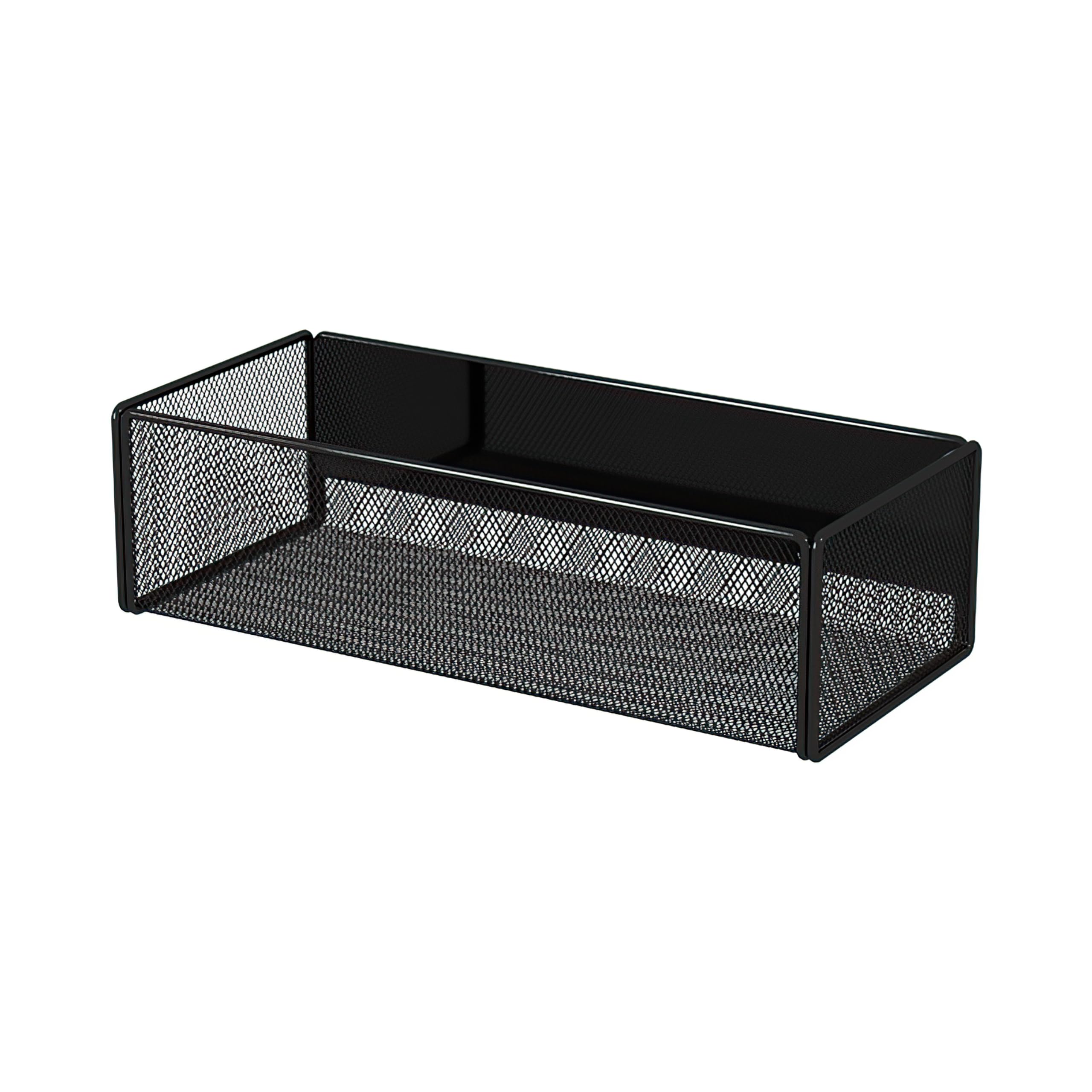 Photo 1 of LIFEFAN Magnetic Basket Organizer Holder for Fridge Magnetic Storage Bin Box Containers for Refrigerator Whiteboard Classroom (Large, Black)