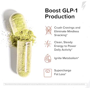 InnoSupps Inno Shred GLP-1 - Thermogenic Support + Appetite Support + Energy* - Berberine + Chromium - 60 Capsules. 30 Servings.