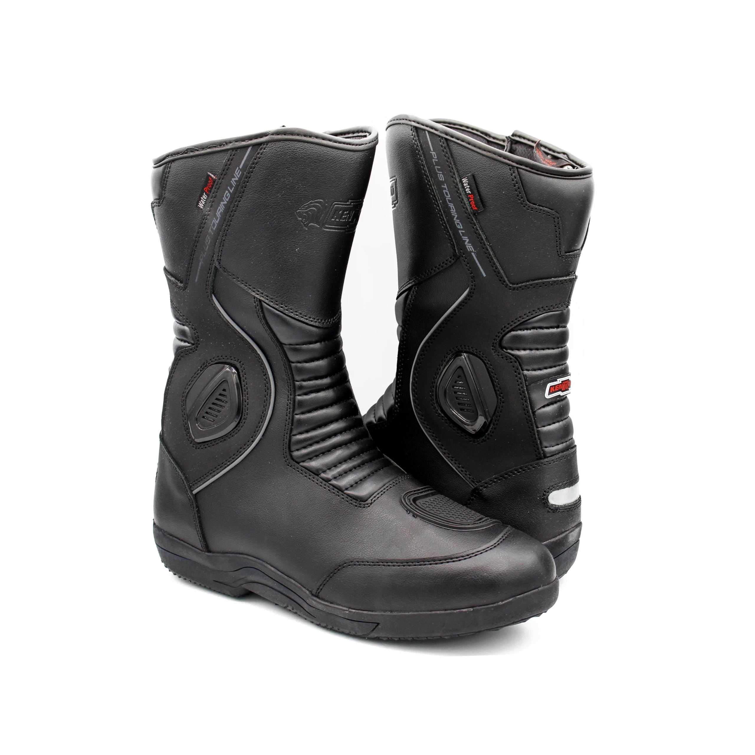 Botas Piel Moto | Botas de Moto para Hombre | Protectores Reforzados Integrados | Protección en los Tobillos | Botas Moteras Motorista
