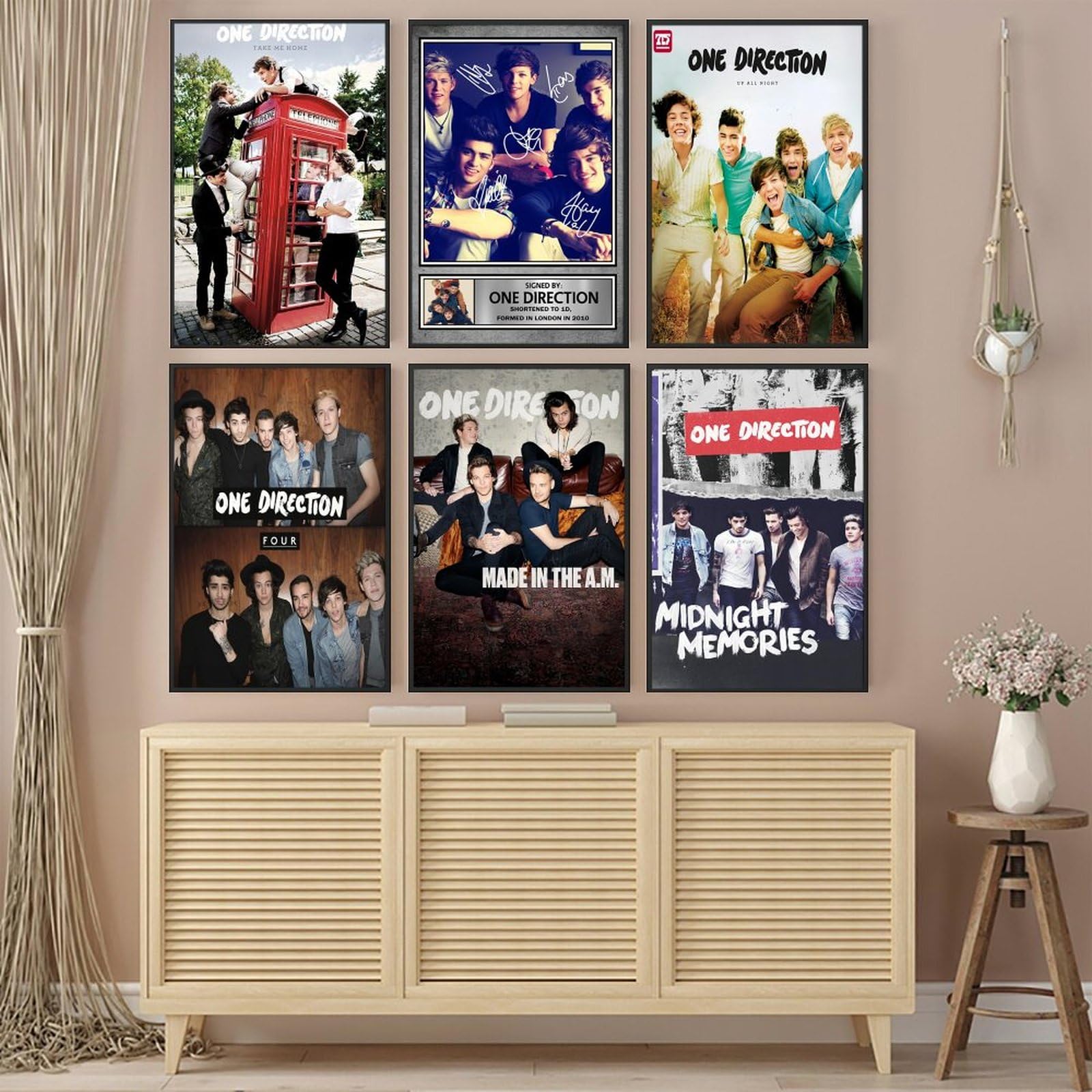 Amazon.co.jp: One Directionポスター(6枚セット)バンドアルバムカバー 