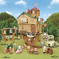 Vista 8 de Calico Critters Adventure Treehouse - Juego de regalo, casa de muñecas coleccionable, figura y accesorios Casa de vacaciones