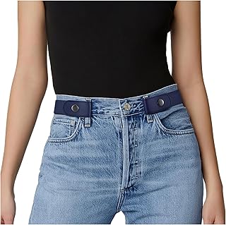 Buckle Free Comfortable Elastic Belt Wmen Men Buckle Less No Bulge No Hassle Invisible Belts Small