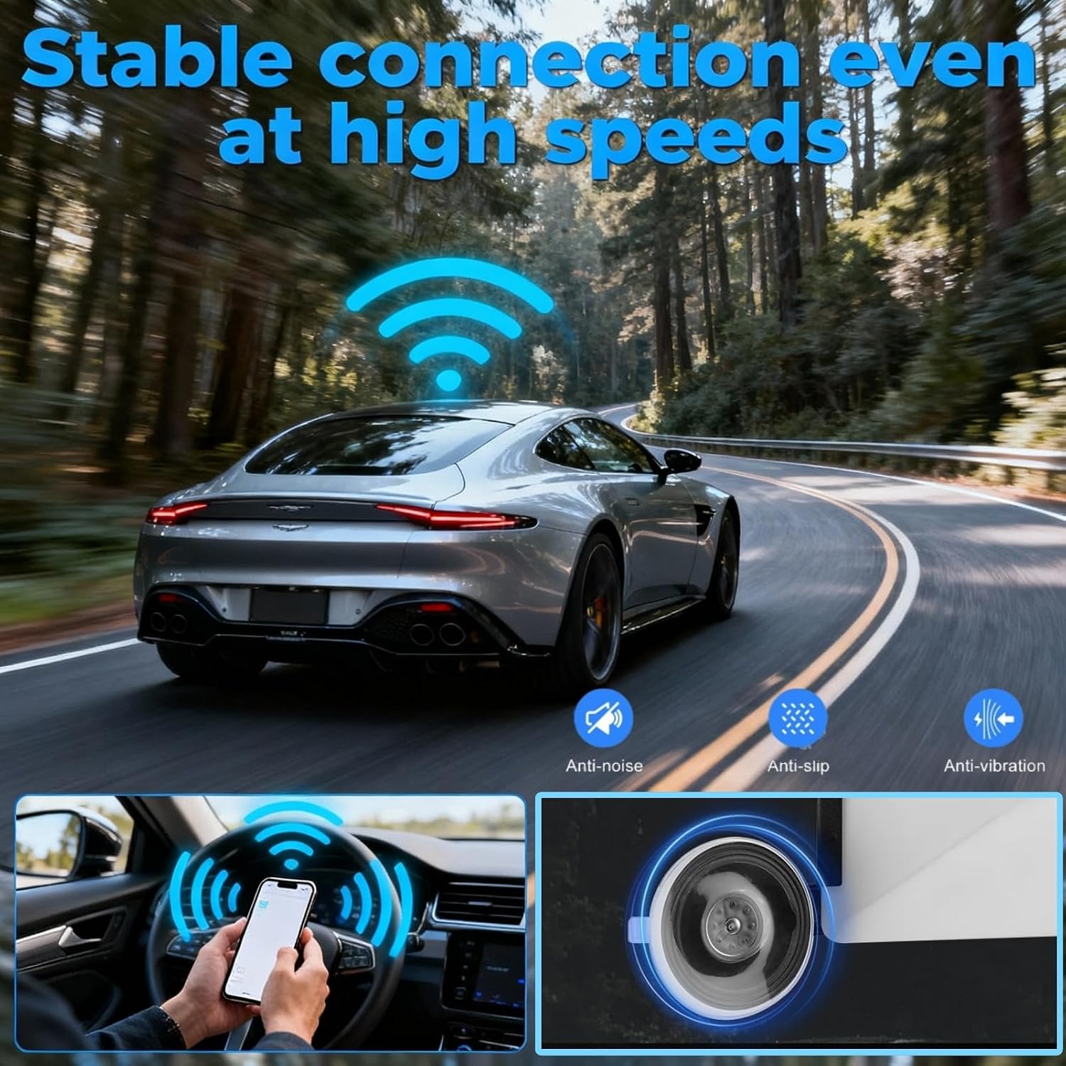 Car Suction Cup Mount Compatible with Starlink Mini– Ultra-Strong Grip Satellite Mounting Kit for Windows & Sunroofs | Stable Signal, Vibration-Proof Design for RVs, Trucks, Boats & Road Trips