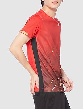 YONEXヨネックス レッド系ゲームウェア 希少サイズXO ヨネックス