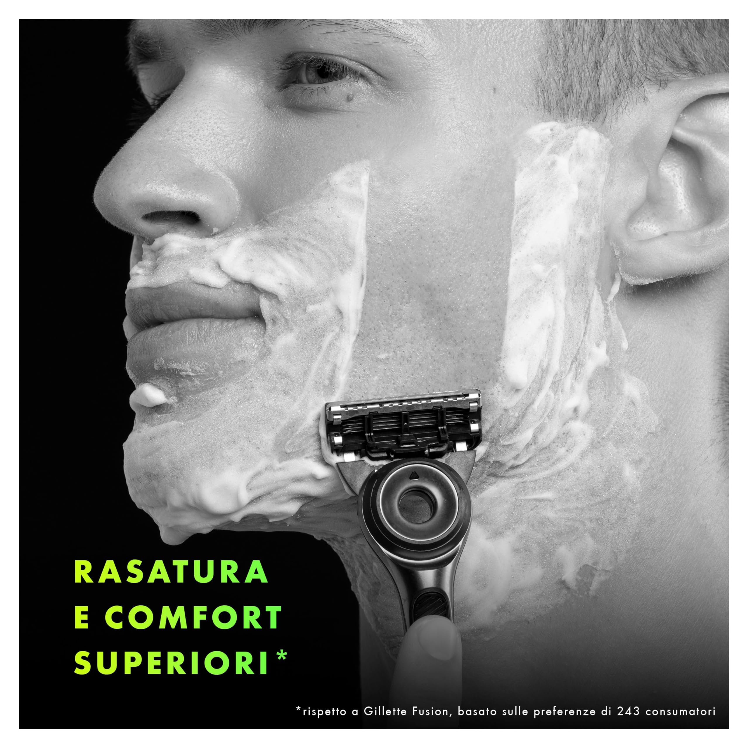 GilletteLabs LametteDi Ricambio Per Rasoio Da Uomo, Confezione Da 4, Compatibili Con GilletteLabs Con Barra Esfoliante E Heated Razor