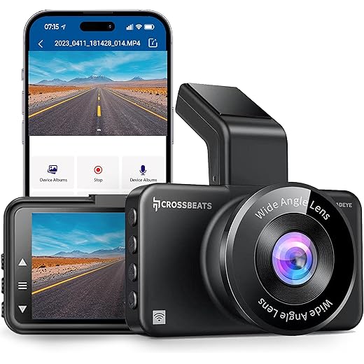 Crossbeats RoadEye Dash Cam Full HD 1080P