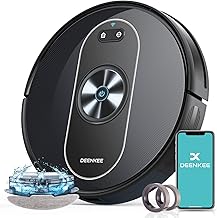 Robot Vacuums and Mop, Deenkee 3000PA Strong Suction, 180 Mins Run time, 3500 mAh 3-in-1 Robot Vacuum Cleaner, Gyroscope Navigation 3.0, WiFi/App/Alexa, Ideal for Pet Hair, Hard Floor, Carpet