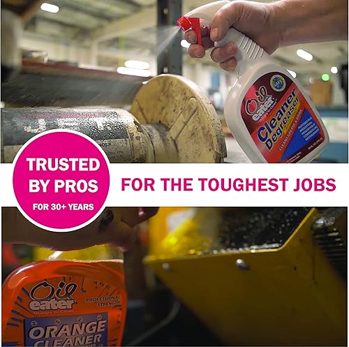 Miniatura 12 de Oil Eater ORANGE - Limpiador y desengrasante de alta calidad, 32 onzas, para grasa, alquitrán, adhesivo, suciedad, paquete de 2, AOA32119122PK