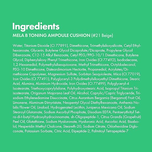 Miniatura 8 de Easydew Mela B Cojín Ampolla Tonificante - 2 en 1 Cuidado de la Piel Coreano y Maquillaje de Belleza Facial - Base en Cojín de Cobertura Completa