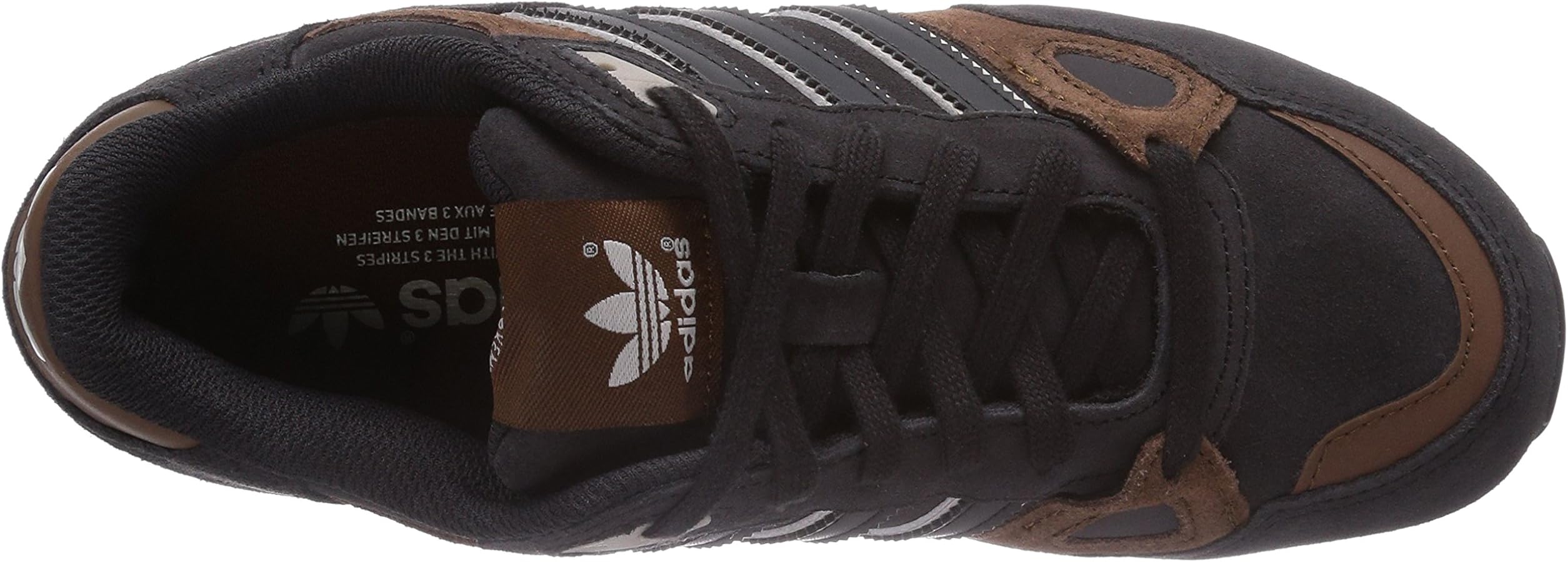 黒50、ダークブラウン50 adidas ZX 750, Zapatillas de Running Unisex Adulto, Night Brown