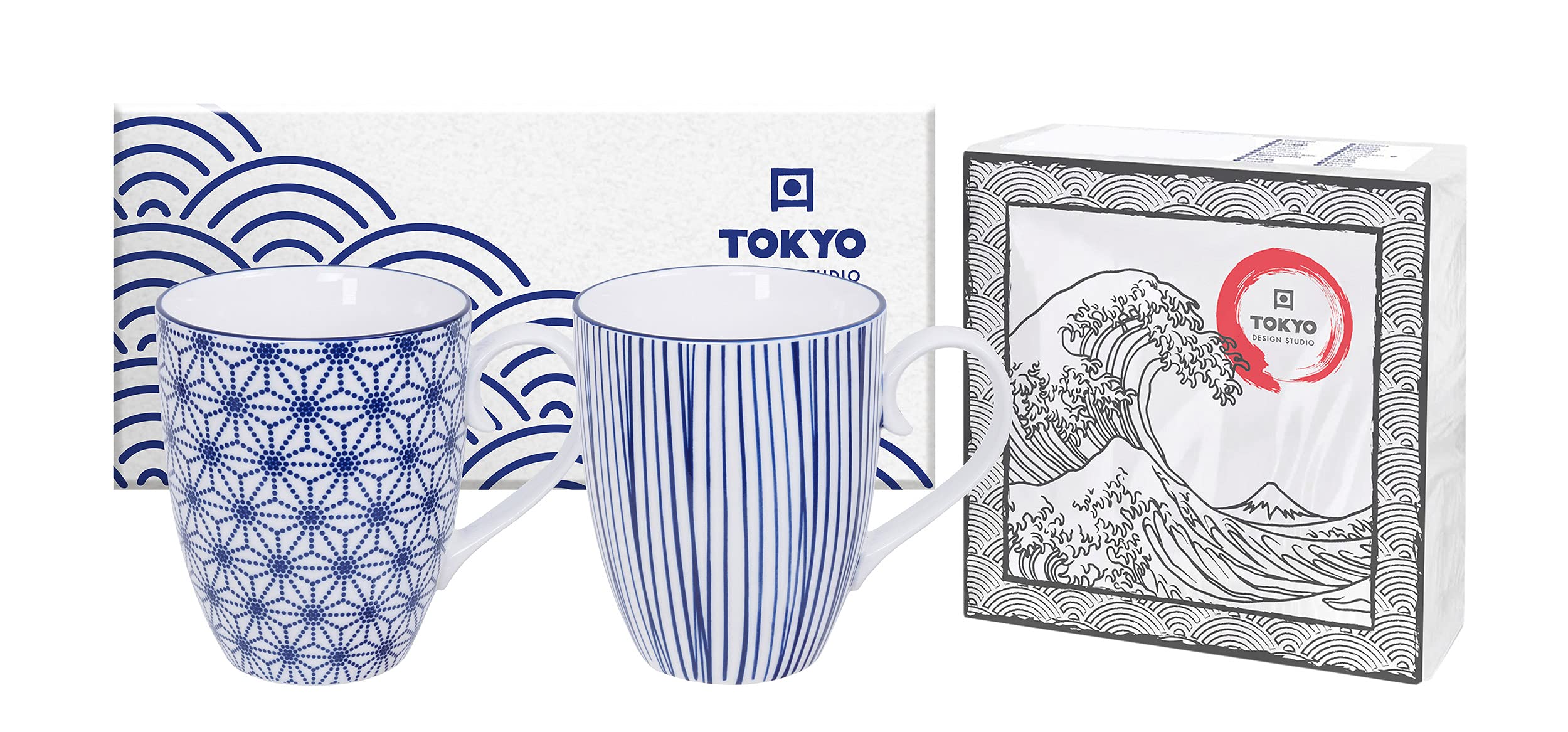Tokyo Design Studio Le Bleu De Nîmes Kopjes 85 ml (set van 4