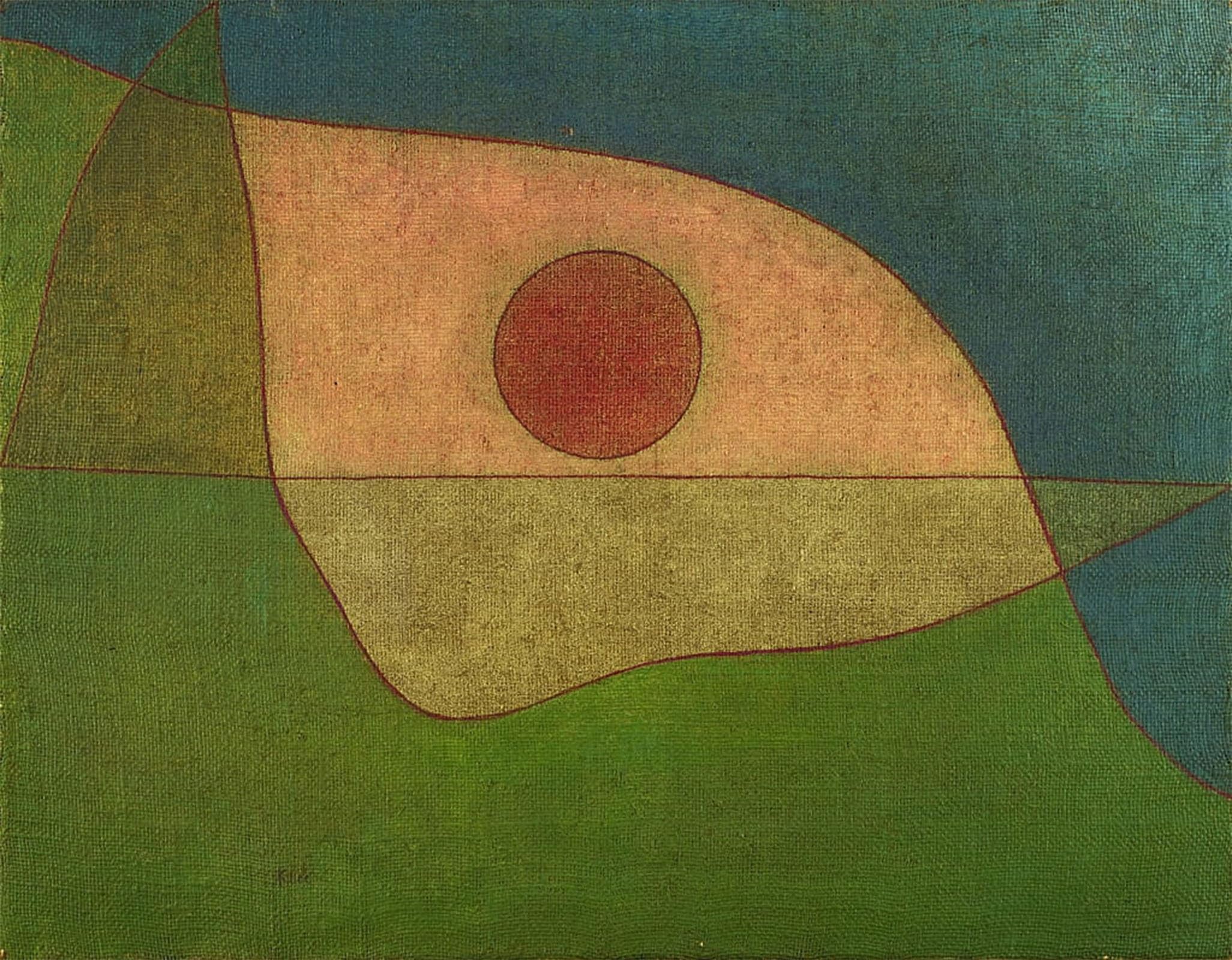SERENDIPITP Aesthetic Poster Photo Wall Print Retro Picture Gaze of Silence Look by Paul Klee Modern Wall Artwork for Home Decor 60x90cm