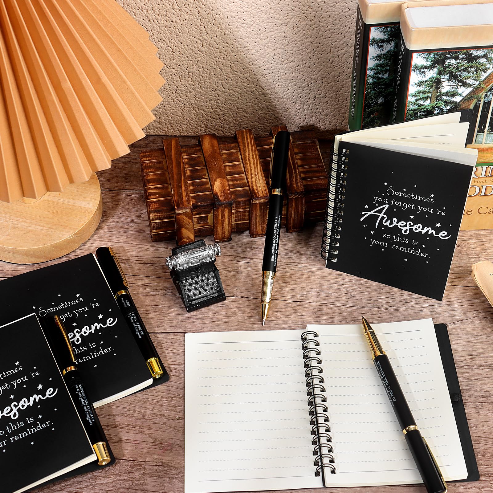 HAOWANWW 10 Pack Employee Appreciation Gift Thank You Gifts With Motivational Ballpoint Pens A6 Notebook Journals Business Inspirational Team Together Notebooks for Boss Coworker Colleague Office - Image 4