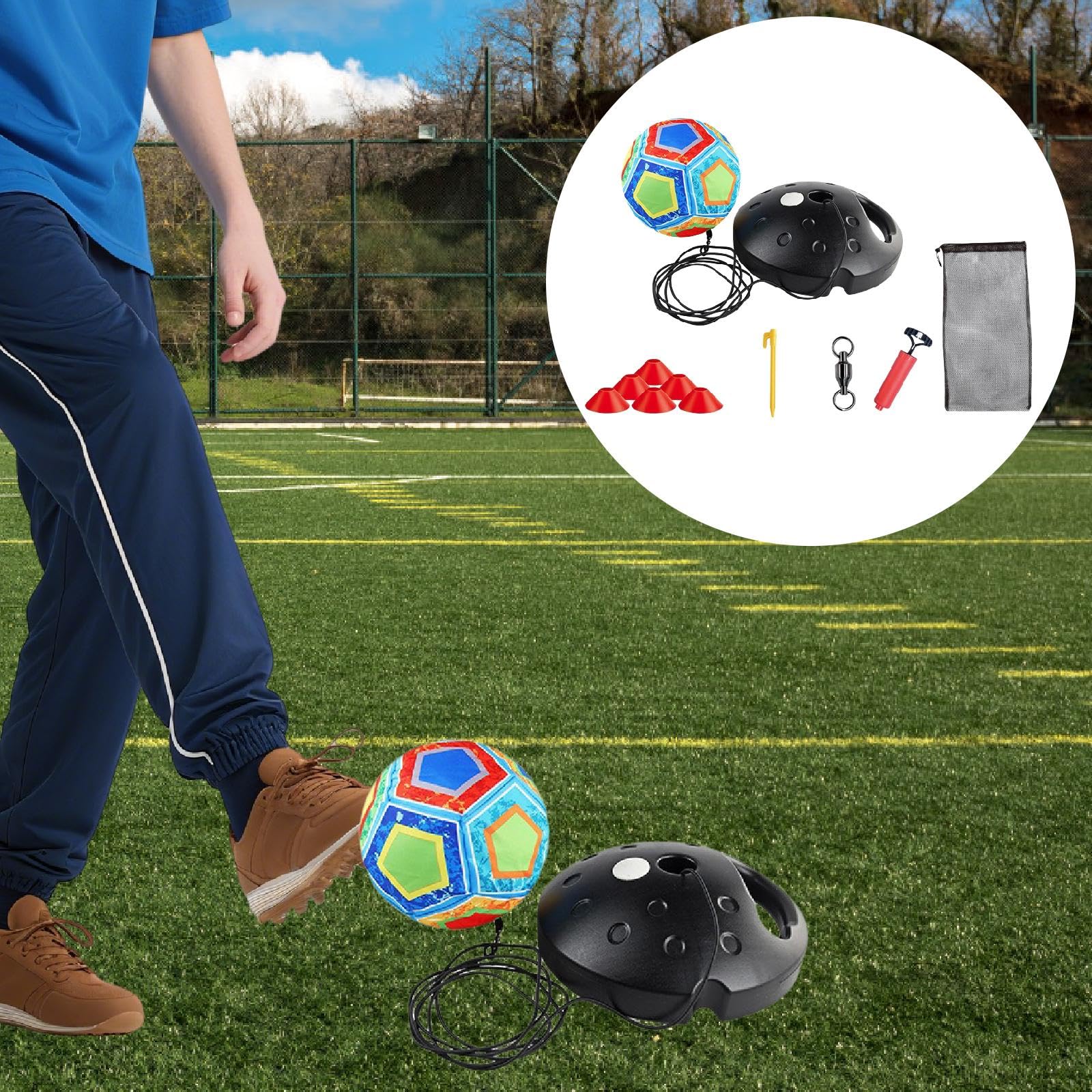 Allenamento di Calcio, Ritorno al Calcio, Principianti, Cortile, Interno, Multifunzionale, Mani, Attrezzatura per Allenamento Sportivo