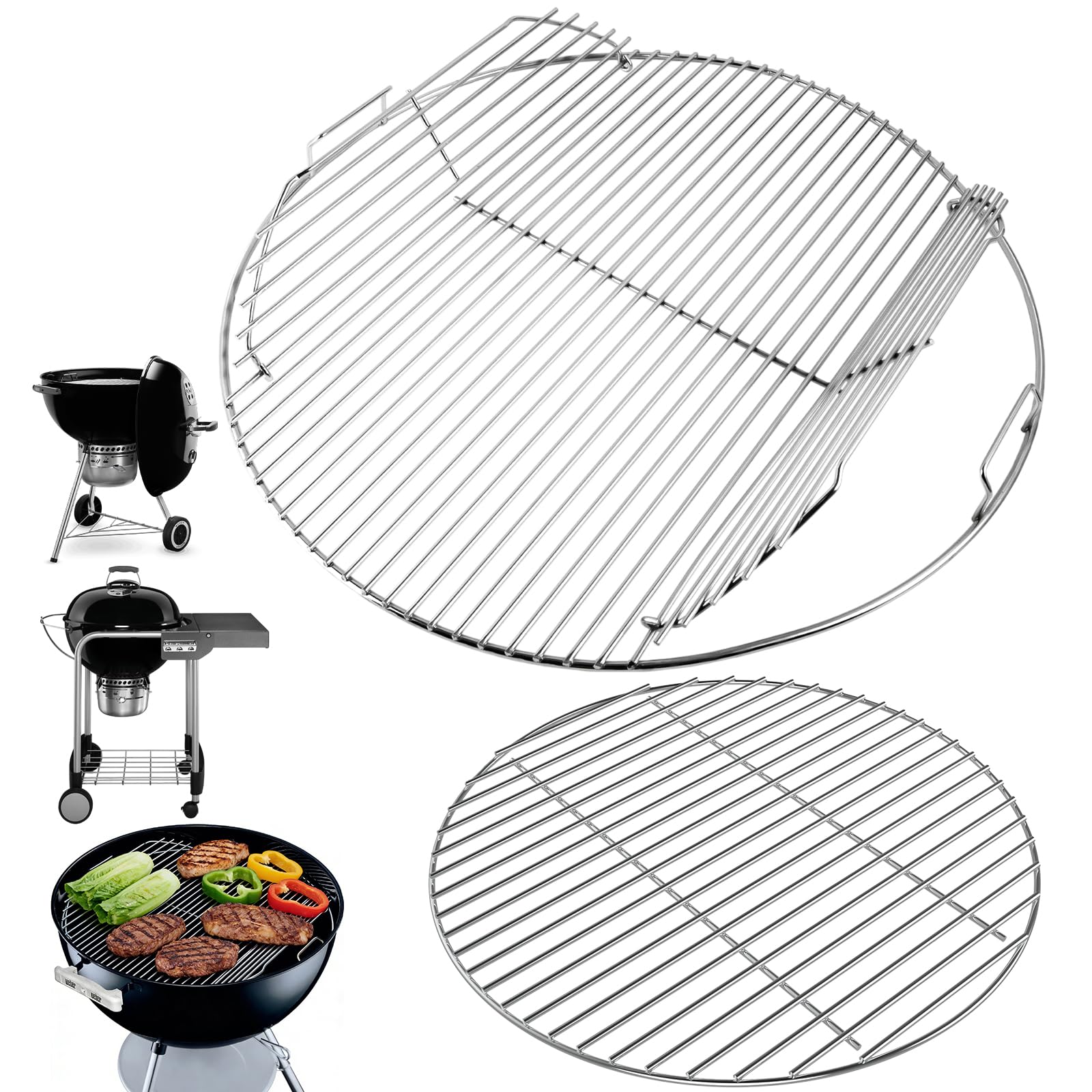 7436 Cooking Grate &amp; 7441 Charcoal Grate for Weber 22/22.5'' Kettle Grills