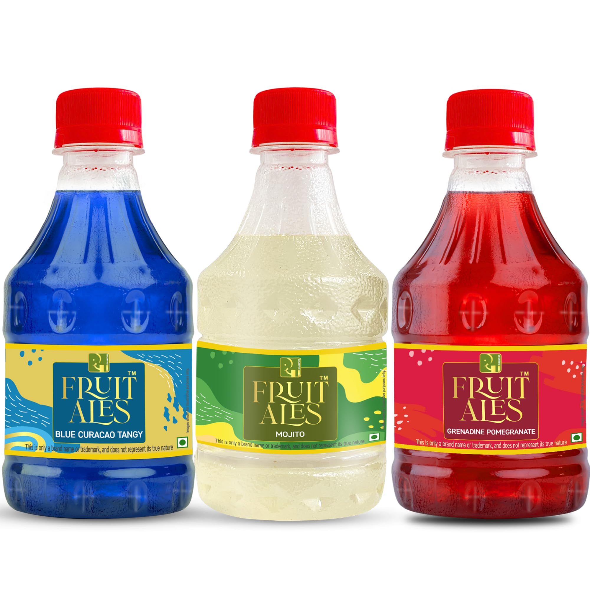 Dhampure Speciality Assorted Mocktail Syrup Mixer - Blue Curacao, Mojito & Grenadine Pomegranate Flavouring Syrup - 900Ml (3 X 300Ml) | Makes 12-15 Drinks Per Bottle-picture-13