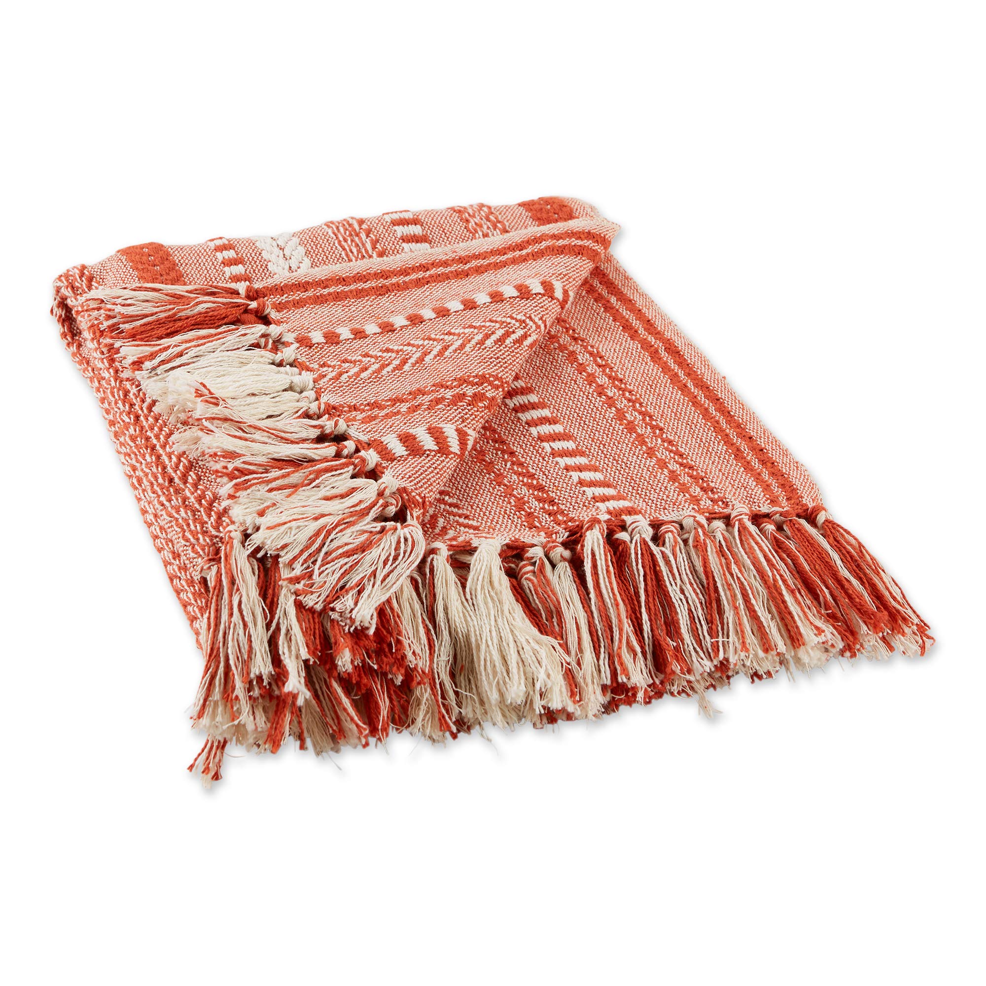 DII Throw, Cotton, Vintage Red, 50x60