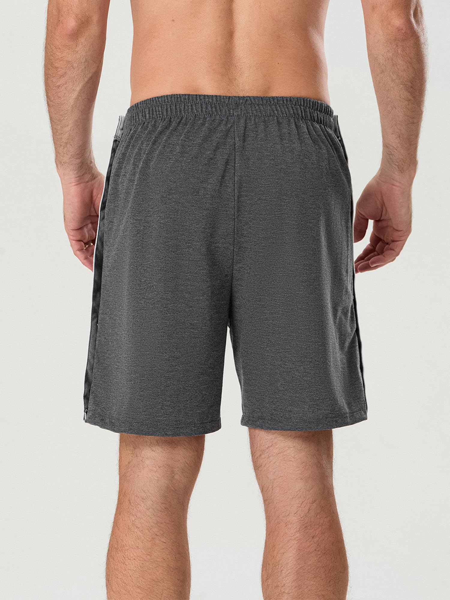 Sexy Outfit Pantaloncini Sportivi da Uomo a Strappo Chiusura con Bottoni Automatici Laterali Vita Elastica Pantaloncini da Allenamento per Palestra per Recupero Post Intervento Chirurgico con Tasche