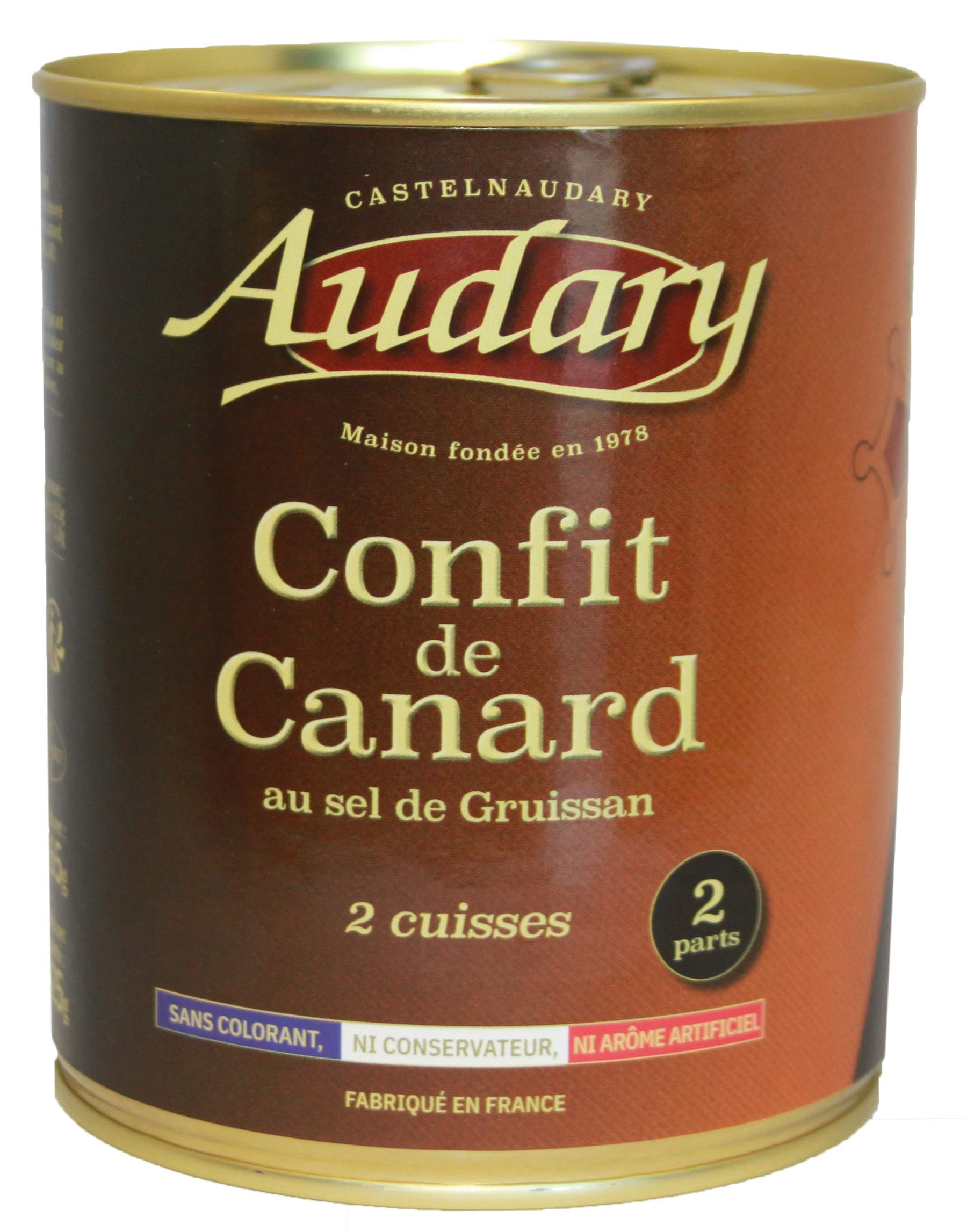 Confit de canard au sel de Gruissan, 765g, 2 parts