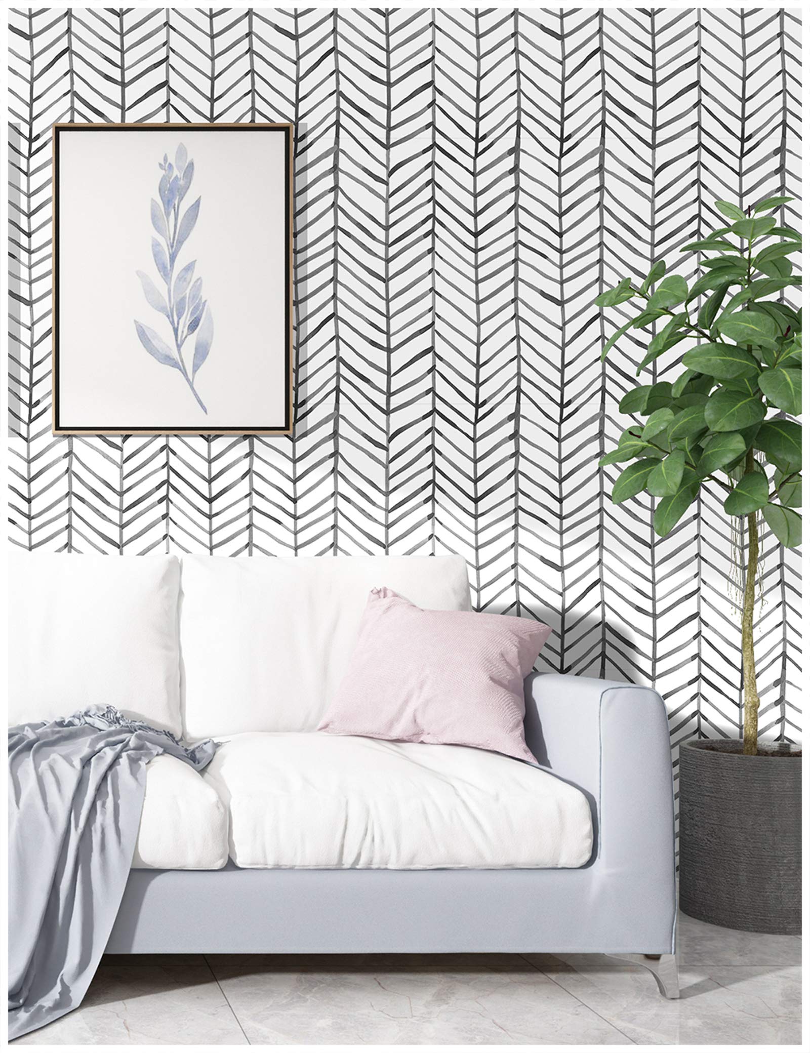 HaokHome 96020-1 - Papel pintado de rayas (45 x 10 m)