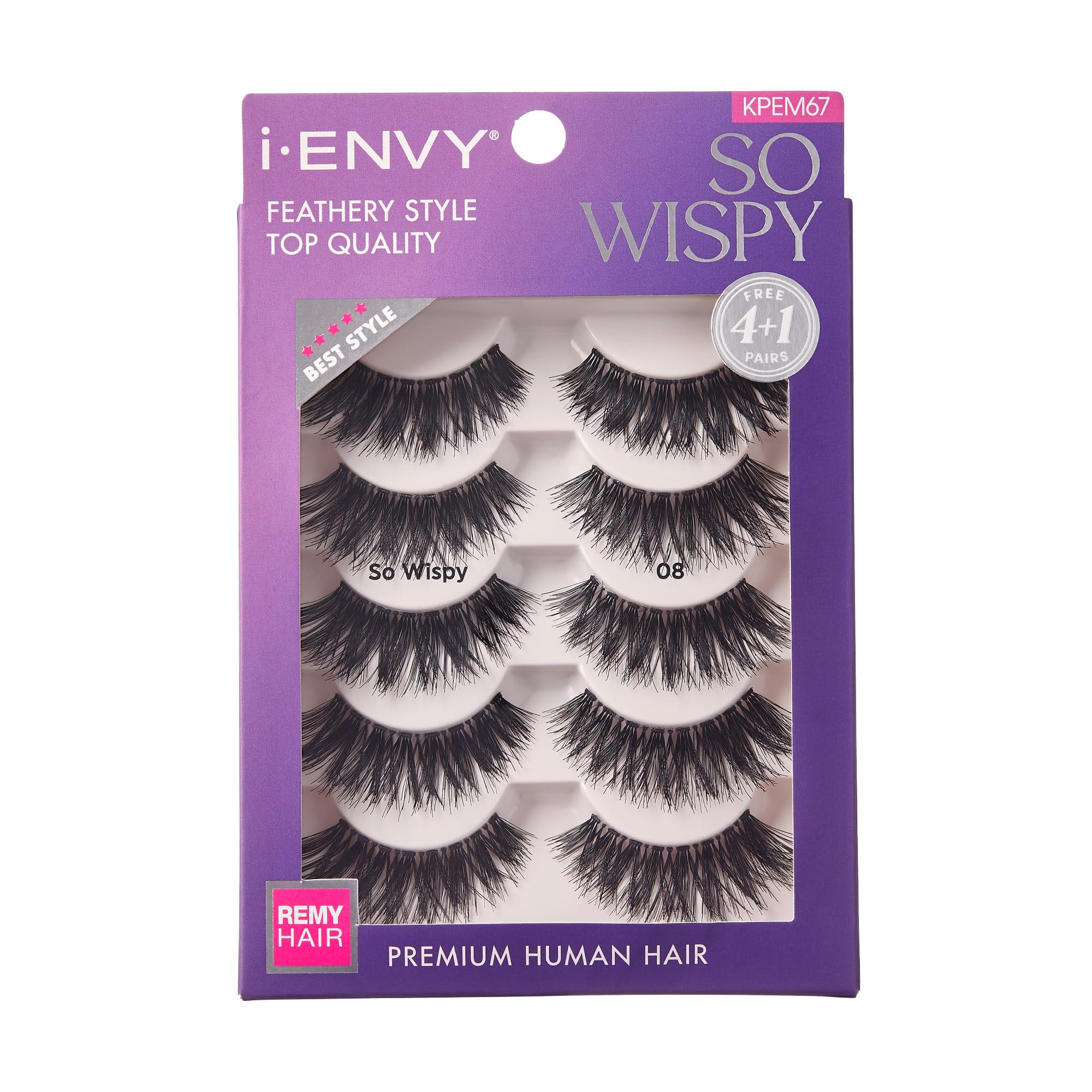 KISS i Envy So Wispy 08 Strip Eyelashes Value Pack #KPEM67