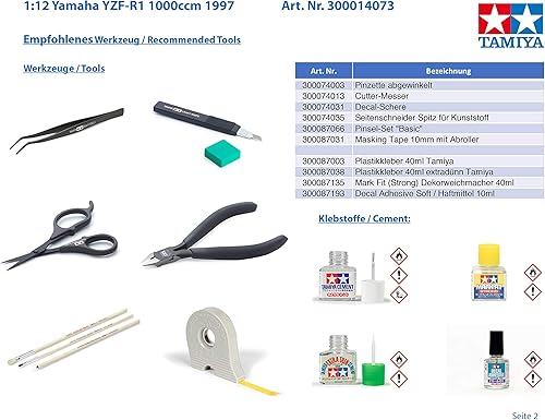 Miniatura 3 de Tamiya 300014073 14073 Yamaha YZF-R1
