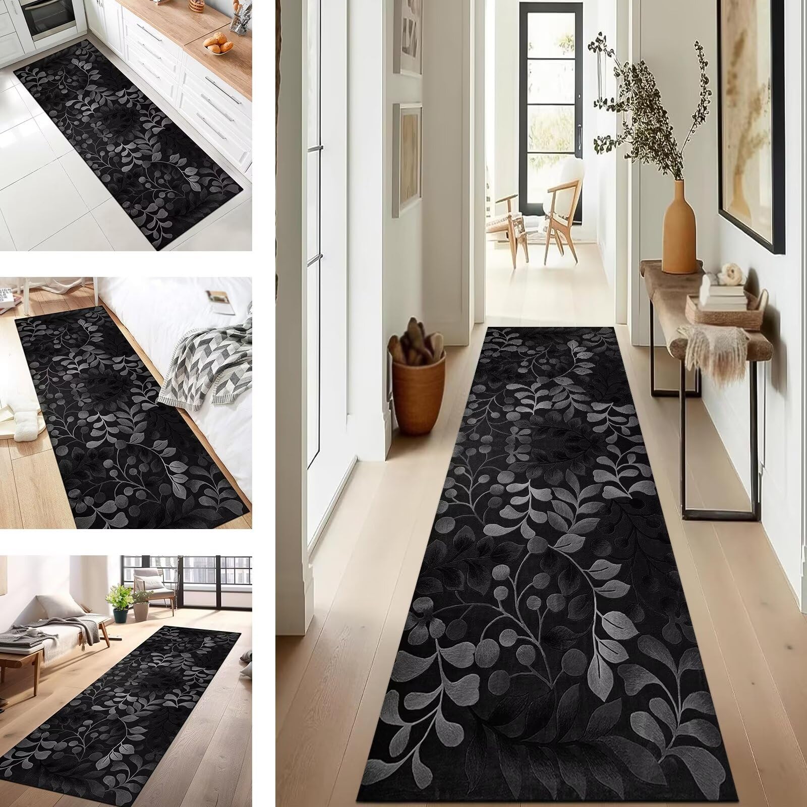 Tapis de couloir moderne 120x150 antidérapant de cuisine