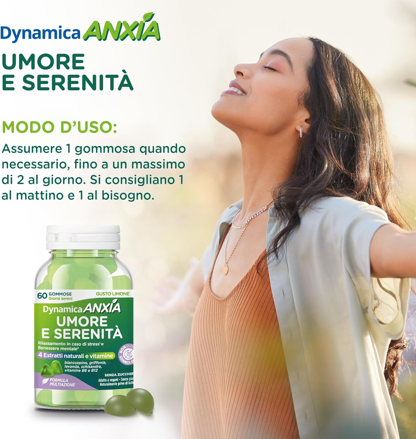 Dynamica ANXIA integratore per rilassamento e benessere