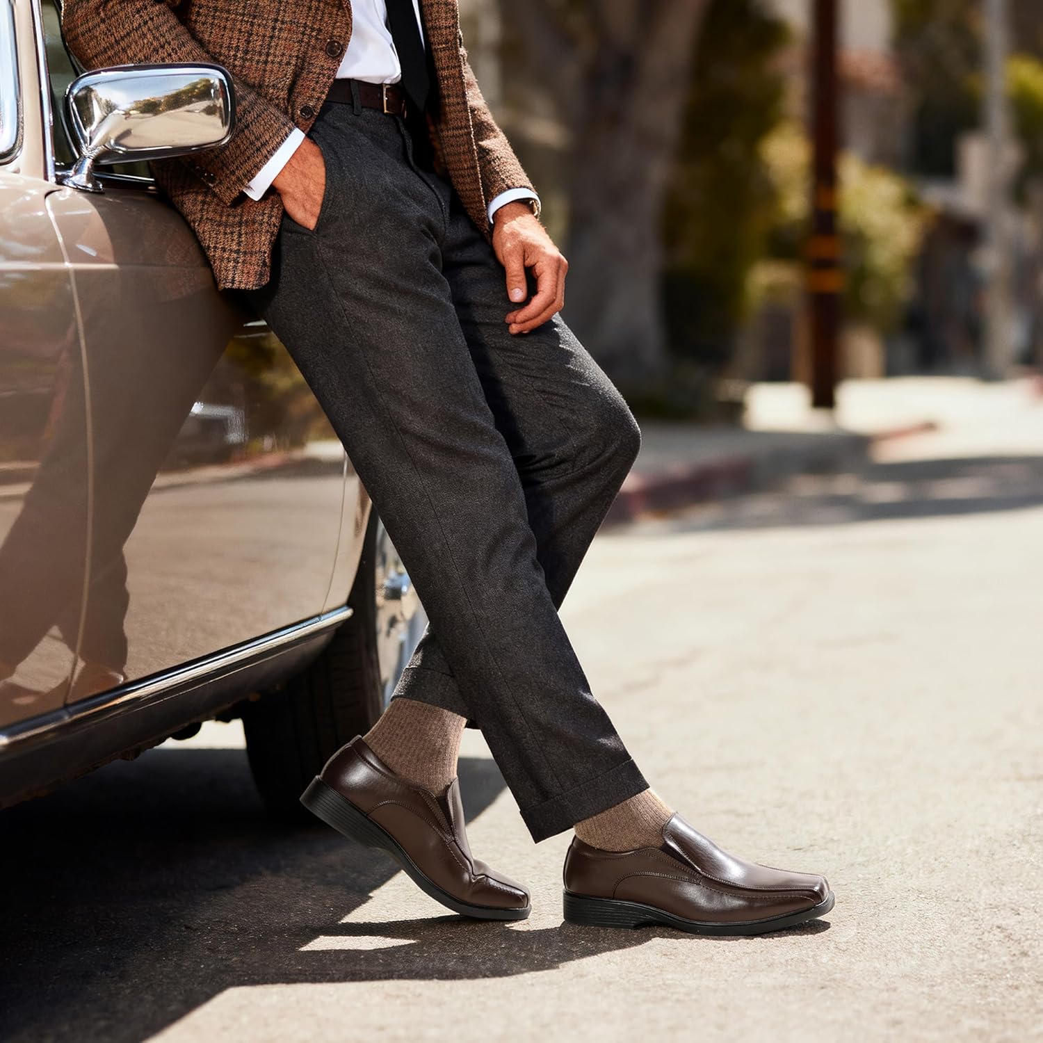 Bruno Marc Men's Square Toe Dress Loafers Formal Shoes - Image 3