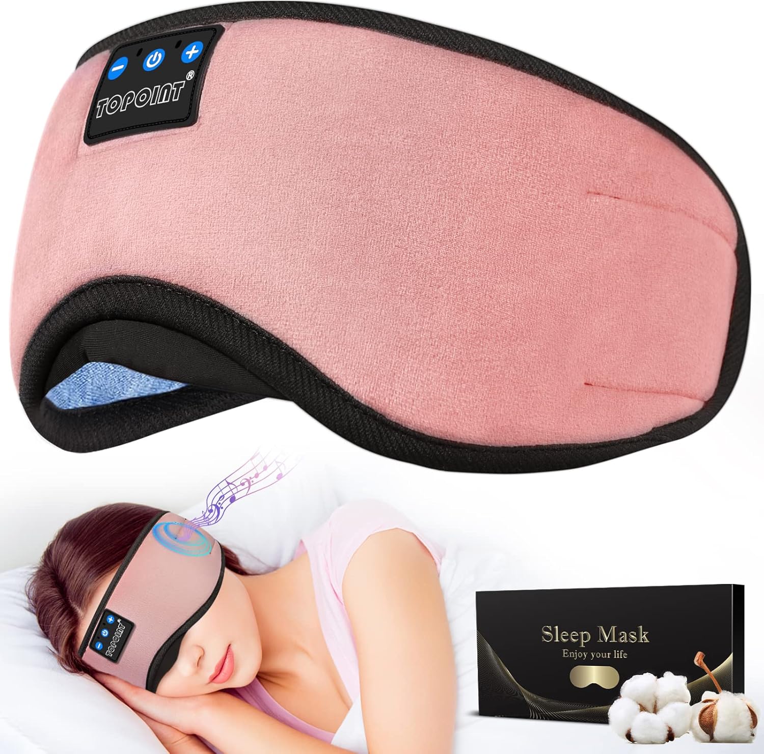 TOPOINT Sleep Headphones, Sleeping Headphones Bluetooth