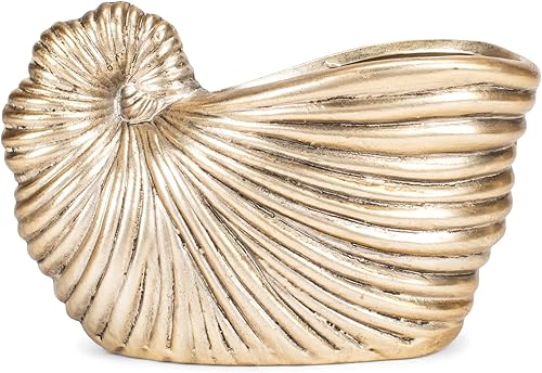 Miniatura 5 de Maceta pequeña de peltre con concha marina