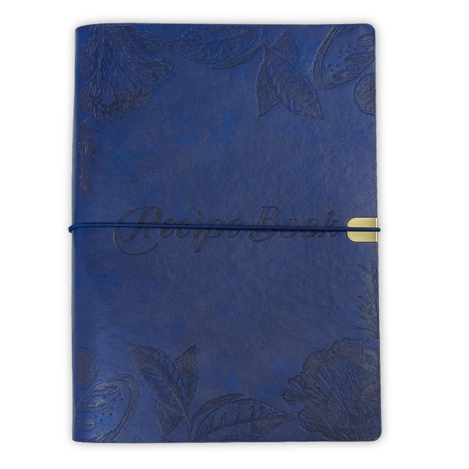 GoShambar Blank Recipe Book to Write in Your Own Recipes, Leather Cookbook