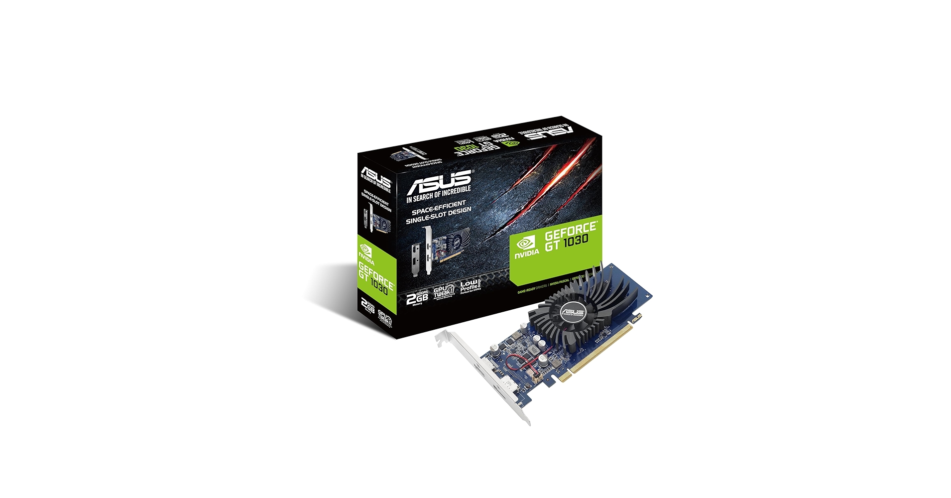 PCパーツ ASUS GT1030-2G-BRK GeForce GT 1030 2 GB GDDR5 PH-GT1030-2G