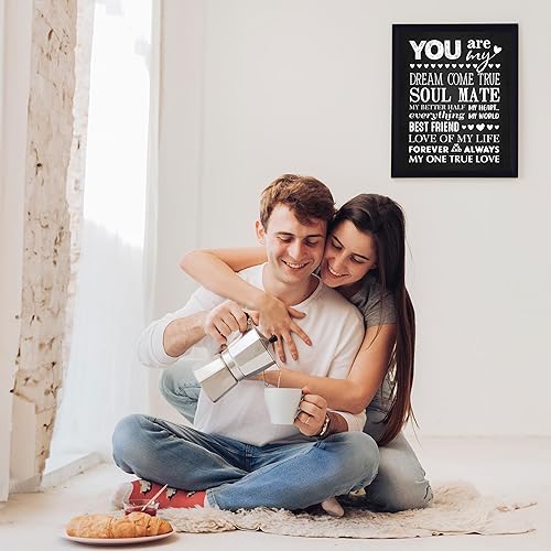 Miniatura 3 de Romantic Wall Art Print Unframed 11x14 – "Dream Come True", Modern Typography Décor | Soulmate Gift for Him or Her | You Are My Everything Quote |