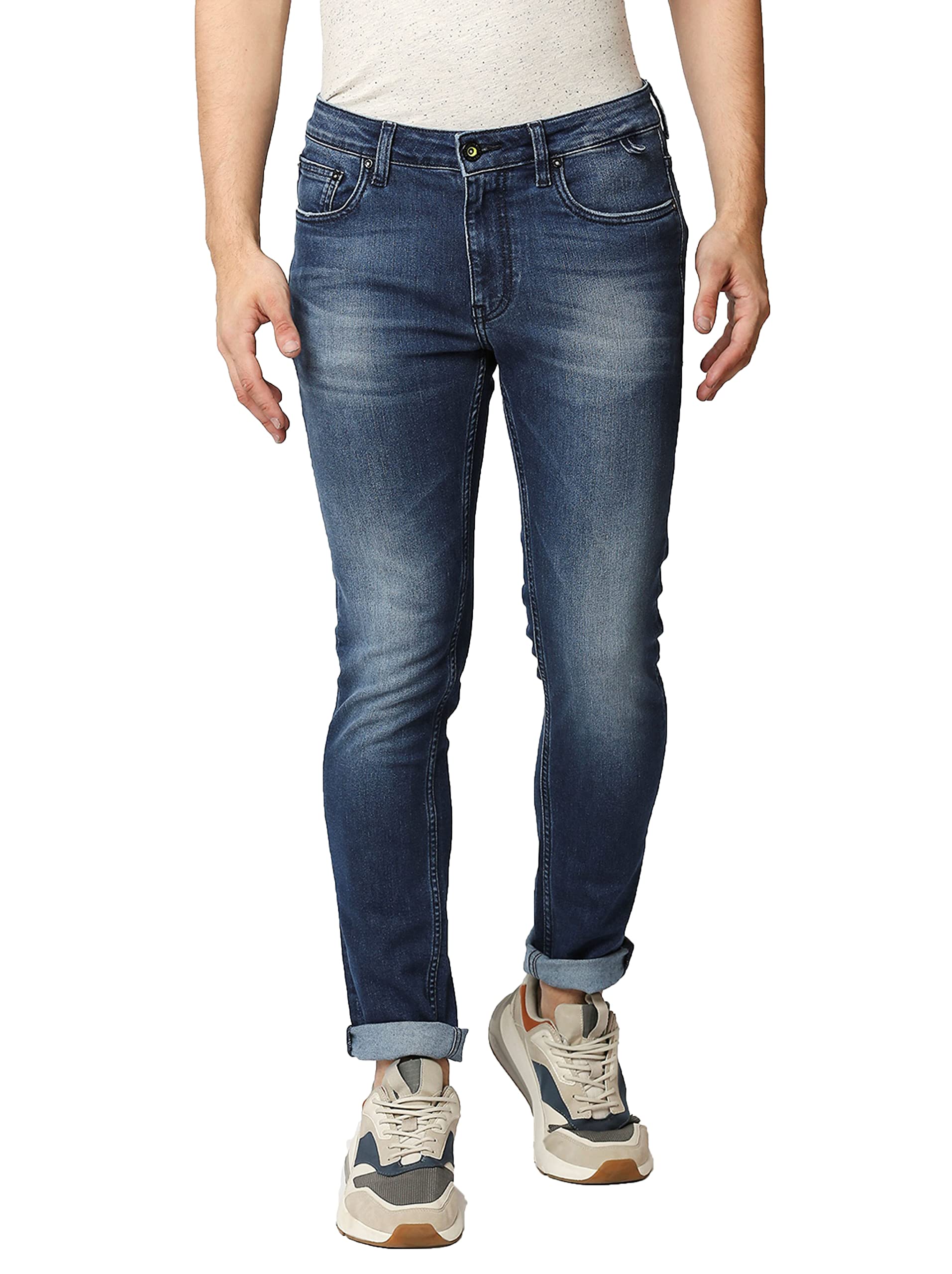WAIMEAMen Classic Blue Slim Fit Stretchable Denim Jeans