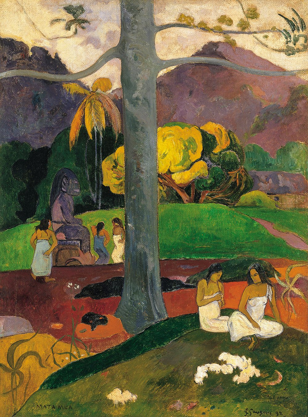 MATA Mua Paul Gauguin grand tableau mat cadeau idéal passionné art