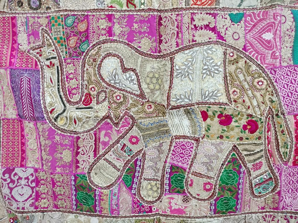 Ekam Art Rajasthani Handmade Heavy Elephant Embroidery Cotto -3 Ekam Art Rajasthani Handmade Heavy Elephant Embroidery Cotto -3