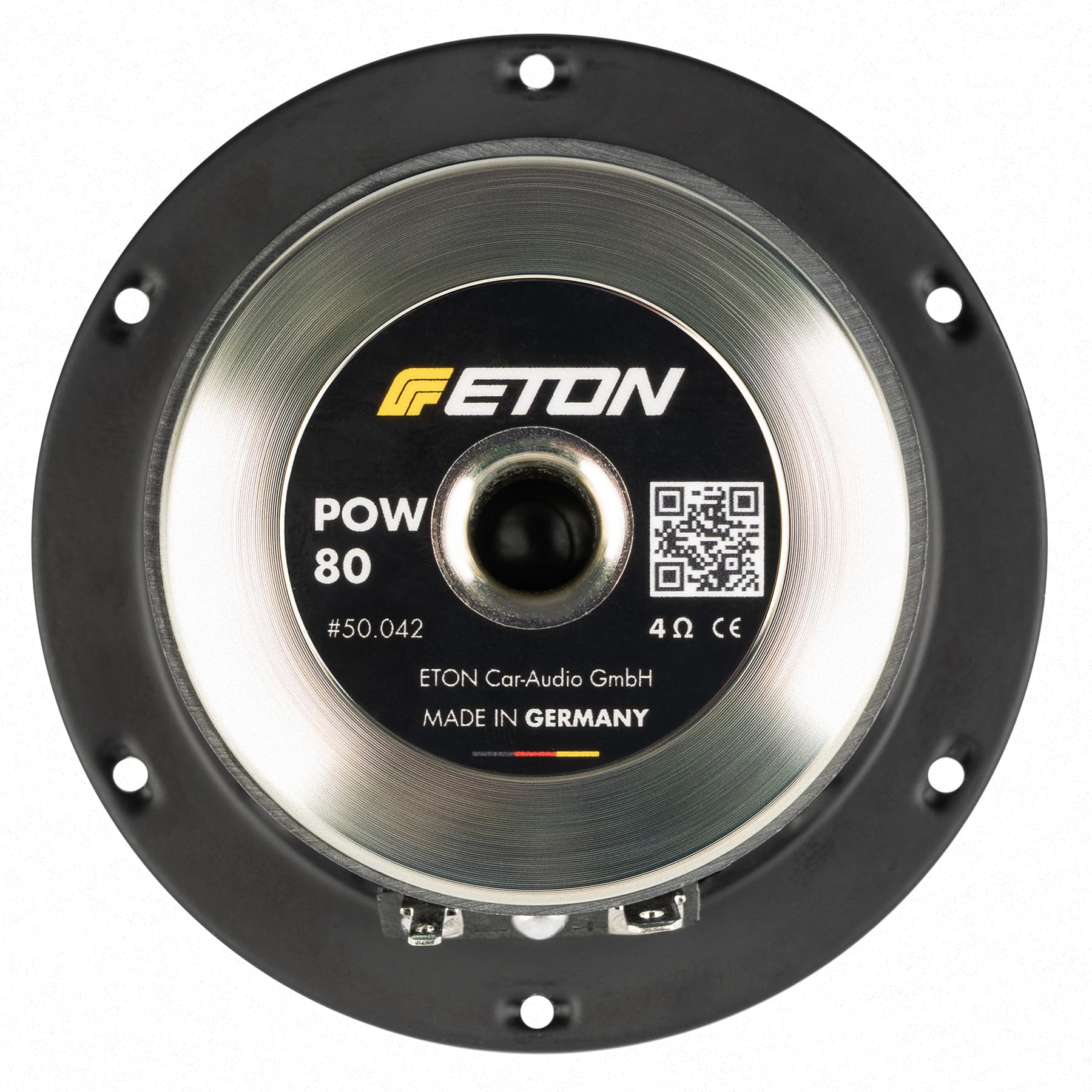 ETON POW 80 – Klangstarker 80 mm (3“) Mitteltöner, Auto Lautsprecher mit kräftigem Ferrit-Magneten, Sound System Ergänzung POW- / POW+ Serie, 1 Paar