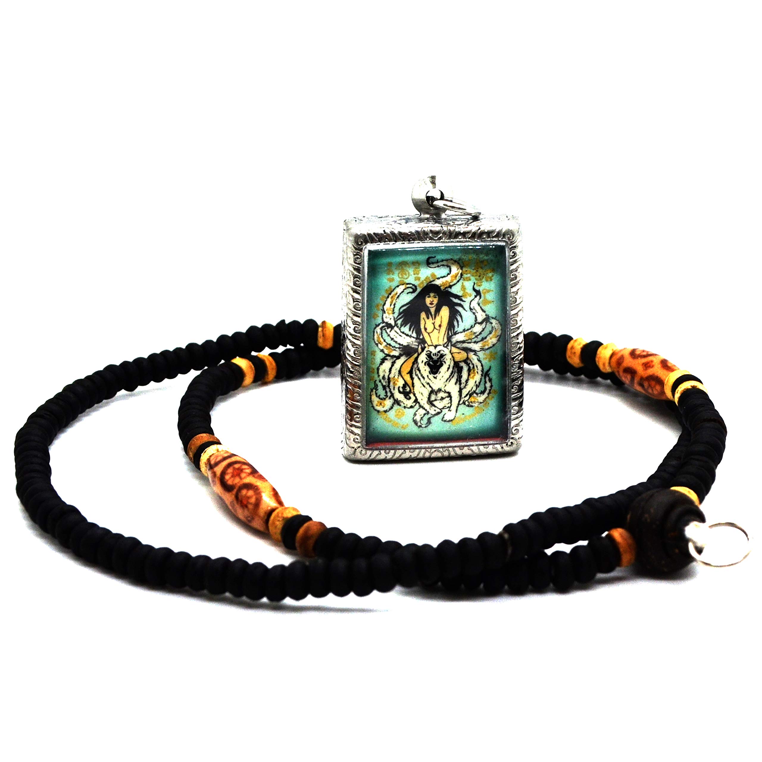 Thailand Famous Amulets Miracle Jewelry Magic Pendant Locket Naang Jing Jork Love Charm MahaSanaeh b