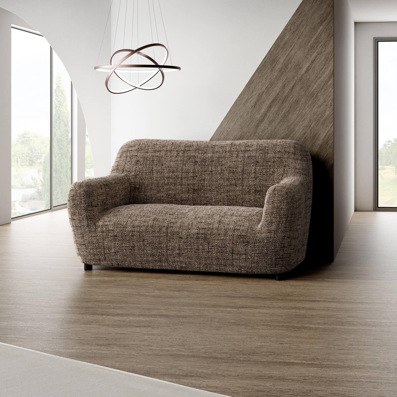 PAULATO - Elastischer Sofa-Sitzbezug Aus Einfarbiger