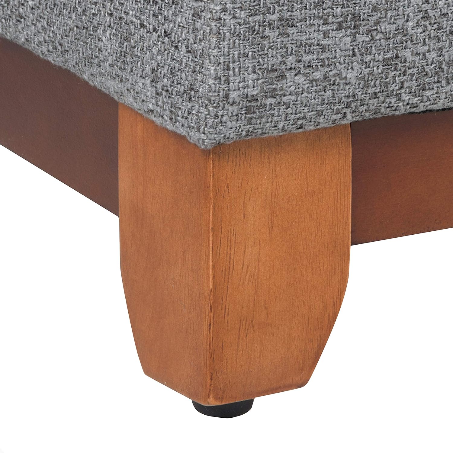 Review Discount Homepop Home Decor | Upholstered Chunky Tufted Square Storage Ottoman| Hinged Lid Ottoman with Storage for Living Room & Bedroom, Gray Exclusive Special Homepop Home Decor | Upholstered Chunky Tufted Square Storage Ottoman| Hinged Lid Ottoman with Storage for Living Room & Bedroom, Gray