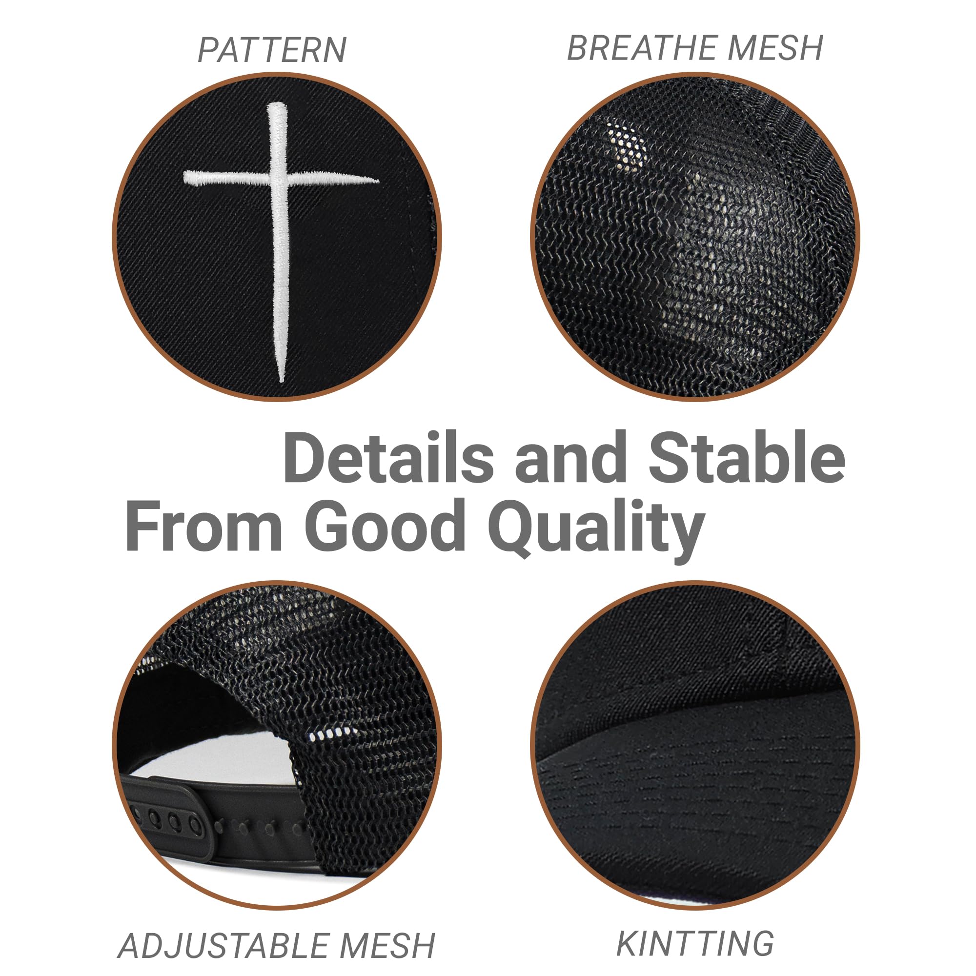 Christian Hats for Men Women,Jesus Cross Hat Christian Religious Gifts for Birthday/Christmas