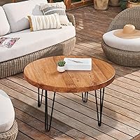 Vista 17 de Mesa de centro cuadrada de madera natural de 27 x 27 x 15 pulgadas de alto, mesas vintage de madera rústica para sala de estar, comedor, sofá