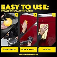 Vista 6 de Meguiar's Flagship - Cera marina premium, M6332, esmalte y cera fácil de usar que elimina remolinos, arañazos y oxidación mientras añade protección