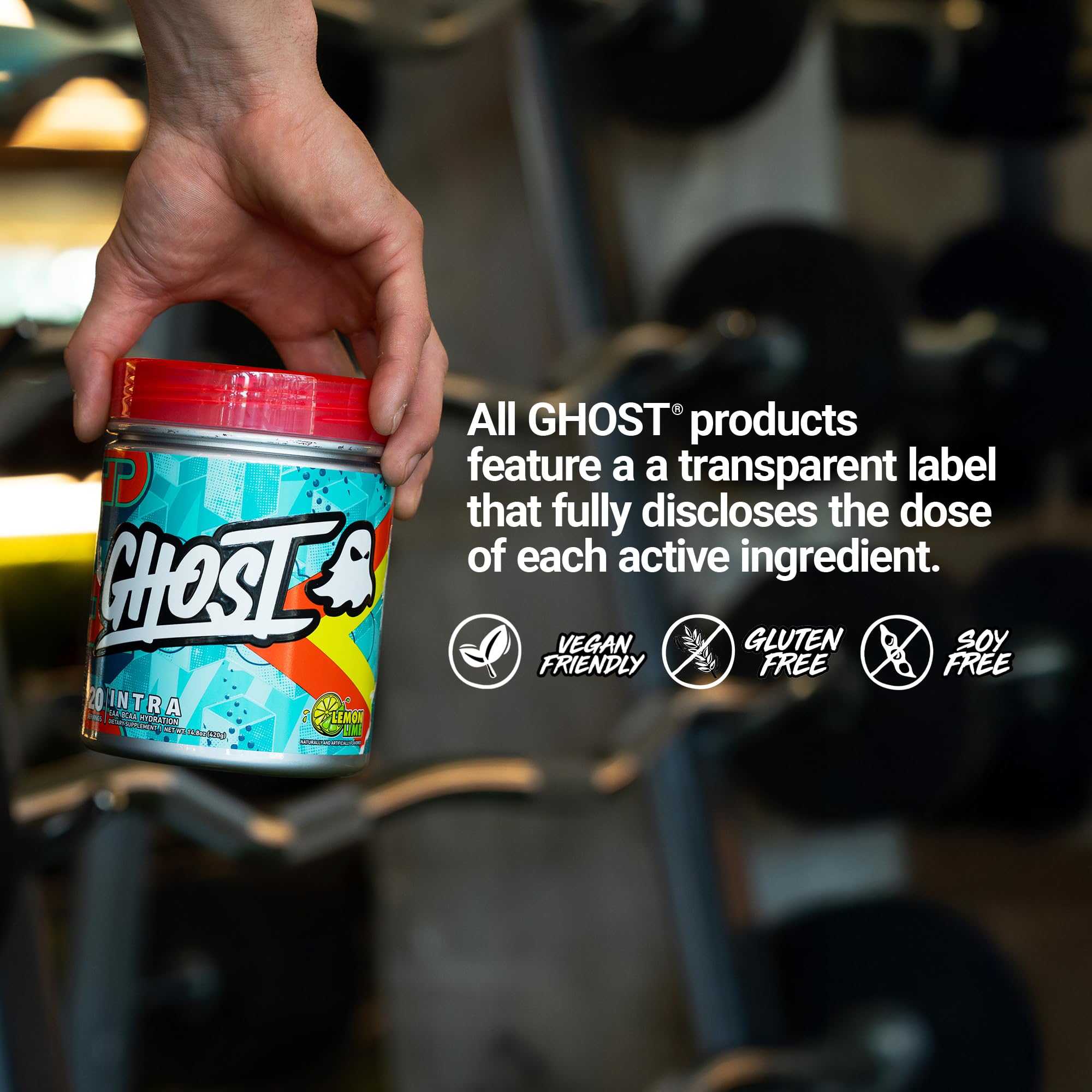 GHOST Intra Workout Powder Drink Mix, Lemon Lime - BCAAs & EAAs — Amazon image 5