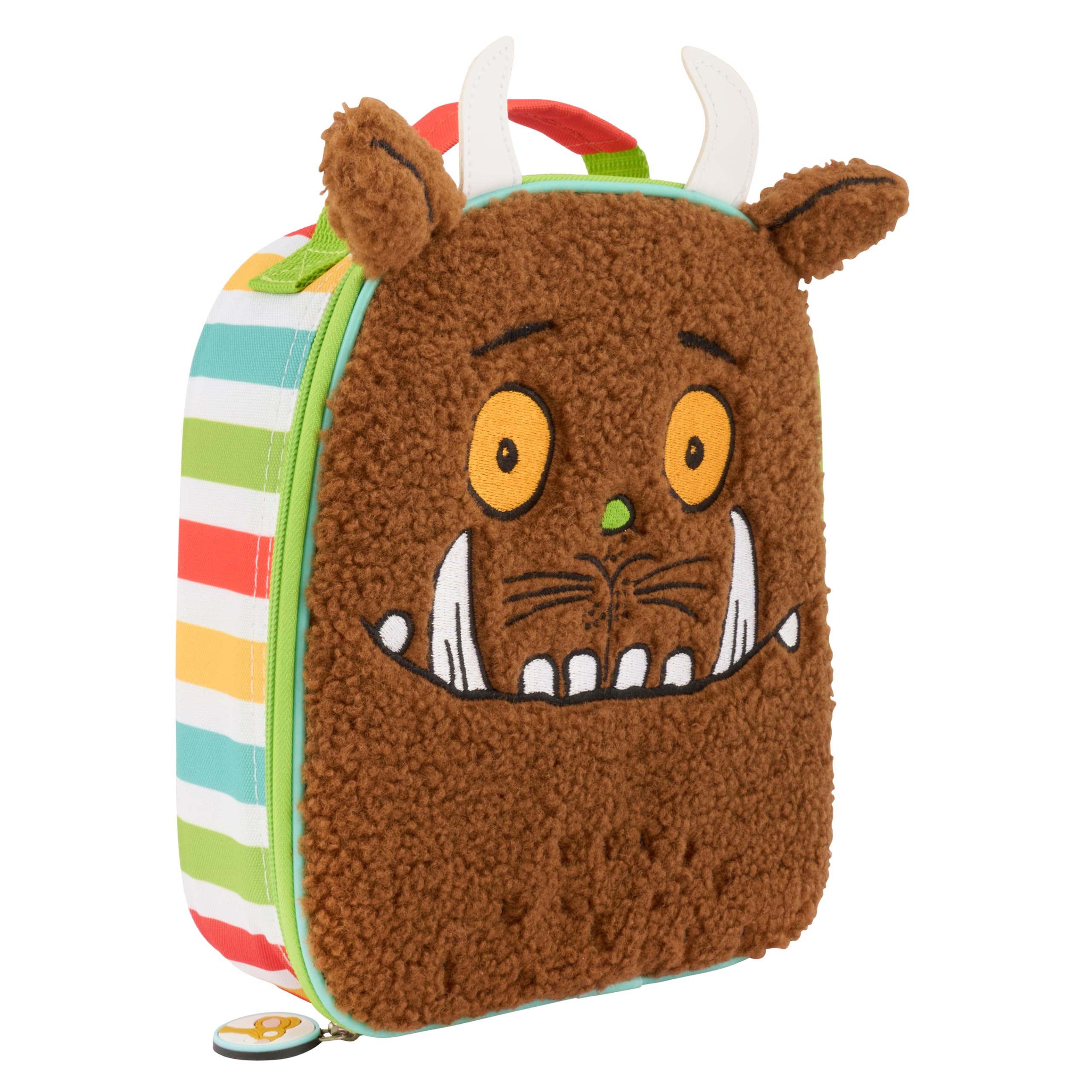 The Gruffalo Lunch Bag - Soft Teddy Plush Fabric - Insulated, Durable, Easy-Clean Design - Perfect for School and Travel, Brown