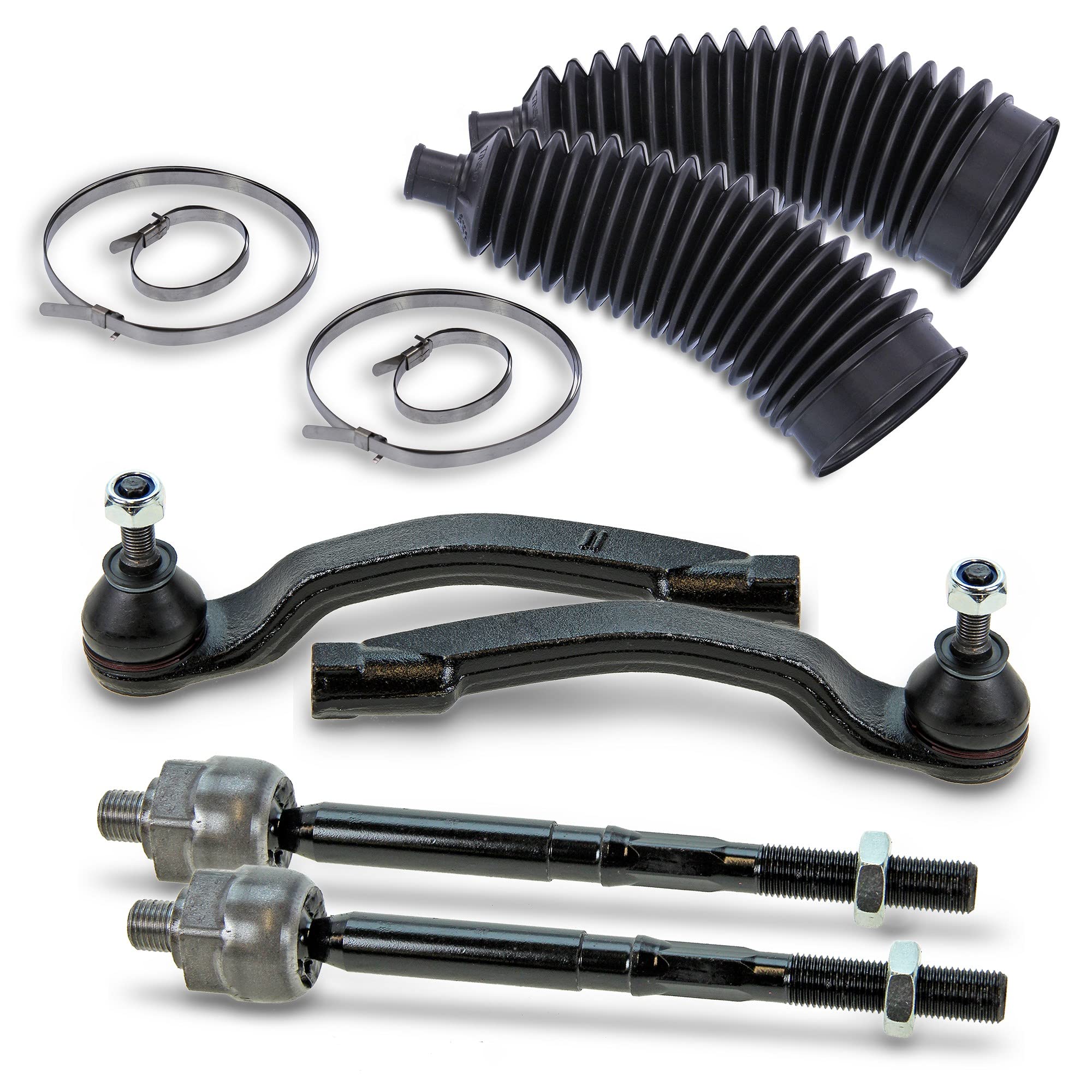 2x barre d'accouplement avant gauche droite, 2x tête de barre | Compatible avec: RENAULT GRAND SCÉNIC II, MEGANE II, MEGANE II Coupé-Cabriolet, MEGANE II Kombi, MEGANE II Stufenheck