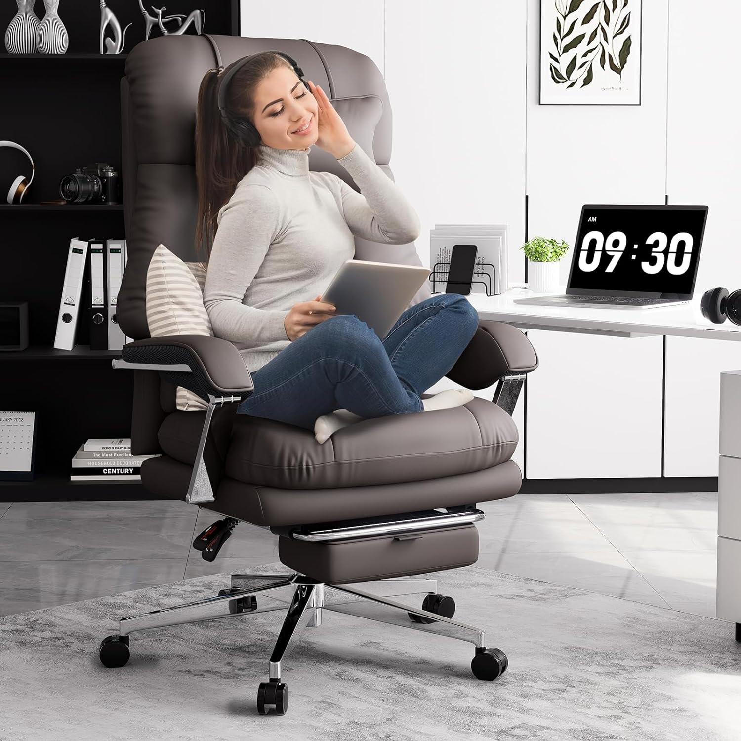 Big and Tall Office Chair, 500lbs PU Executive Malaysia Ubuy